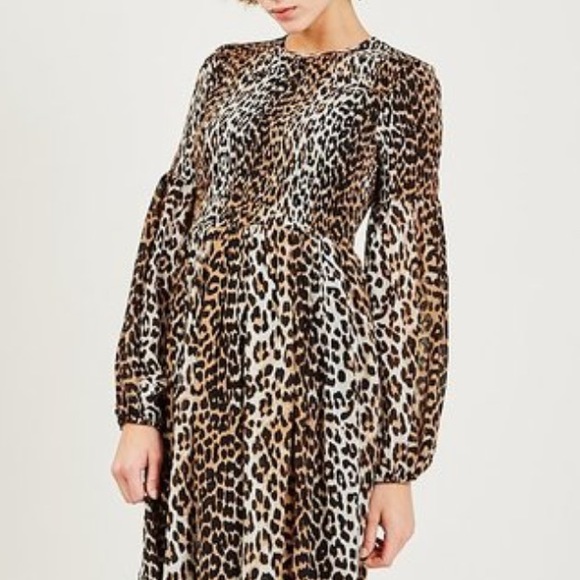 Ganni Georgette Smock Dress - Picture 2 of 4